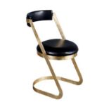4 x Luxor Dining Chairs A Set Of Four Luxor Dining Chairs. The contemporary gilt leafed metal
