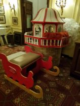 A Christmas Theme Display - Sleigh and Helter Skelter from a Leading Hotel