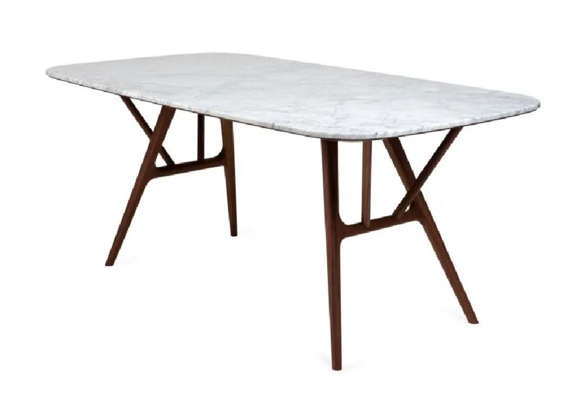 Asher Marble top Dining Table An elegant design with a traditional touch, the Asher Black American - Image 2 of 2