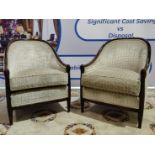 A Pair Of Transitional Style Armchairs The Frame Is Made In Italy From Solid Beech Wood, And