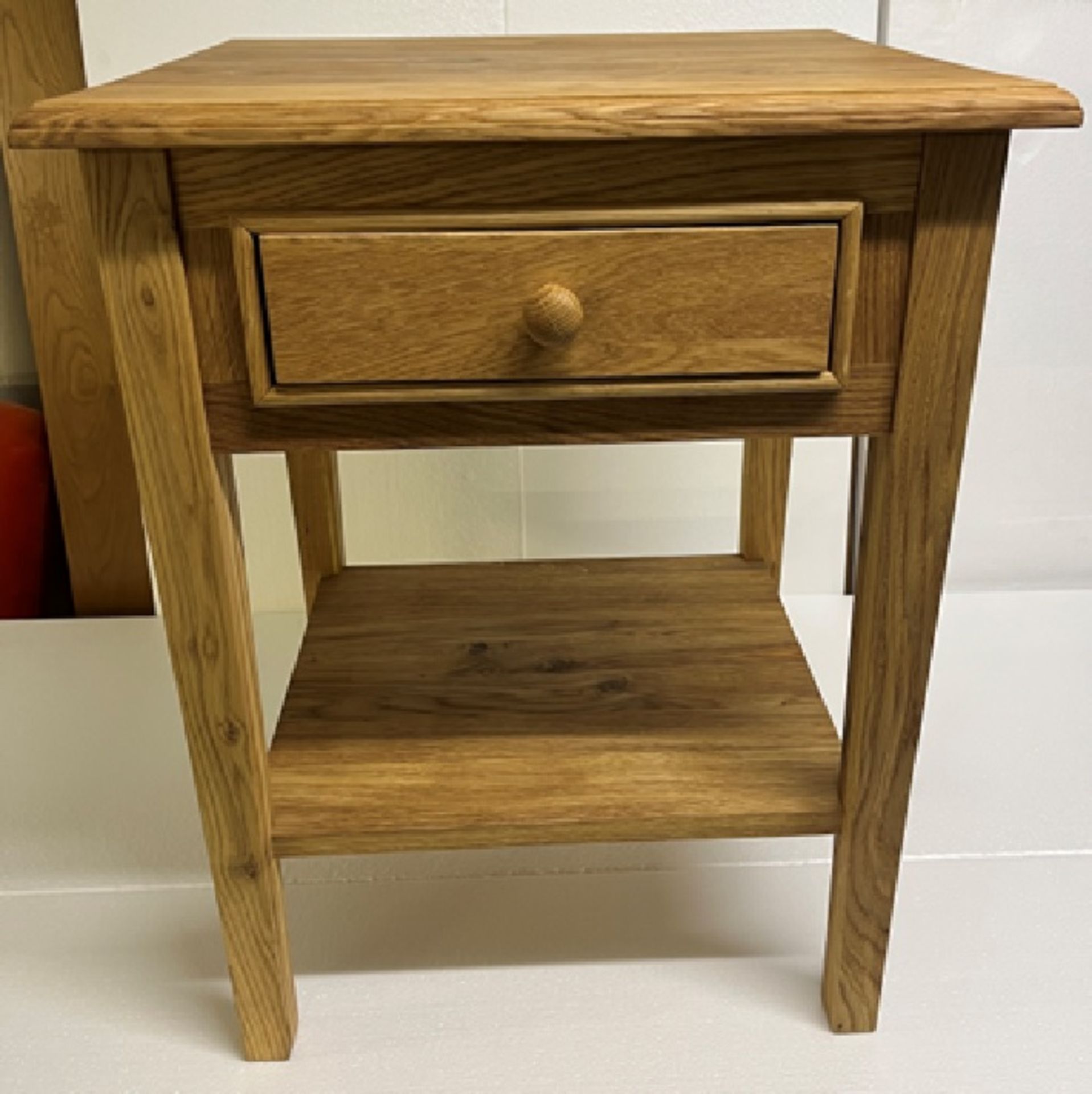 Egle Bedside Table Single Drawer with Shelf the epitome of chic cabinets. Crafted from oil-