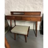 Bailey Desk and Stool Stylish deep brown tones and a smooth finish make this dressing table/desk &