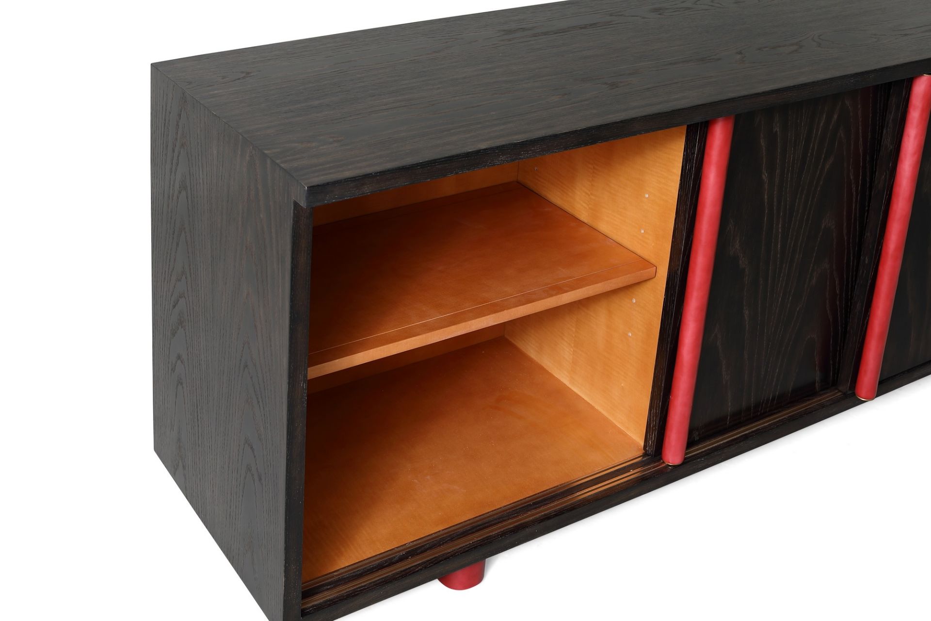Julian Chichester Nico Cabinet In Smoked Oak With Faux Red Gesso. Inspired By The Iconic Jacques - Image 5 of 5