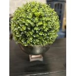 A Decorative Hammered Punch Bowl Large Decorative Bowl With Faux Plant It's A Sure Way Of Adding A