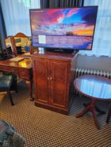 Two Door Cabinet In Burr Alder Inspired By English Design Of The Mid-18th Century, This Cabinet