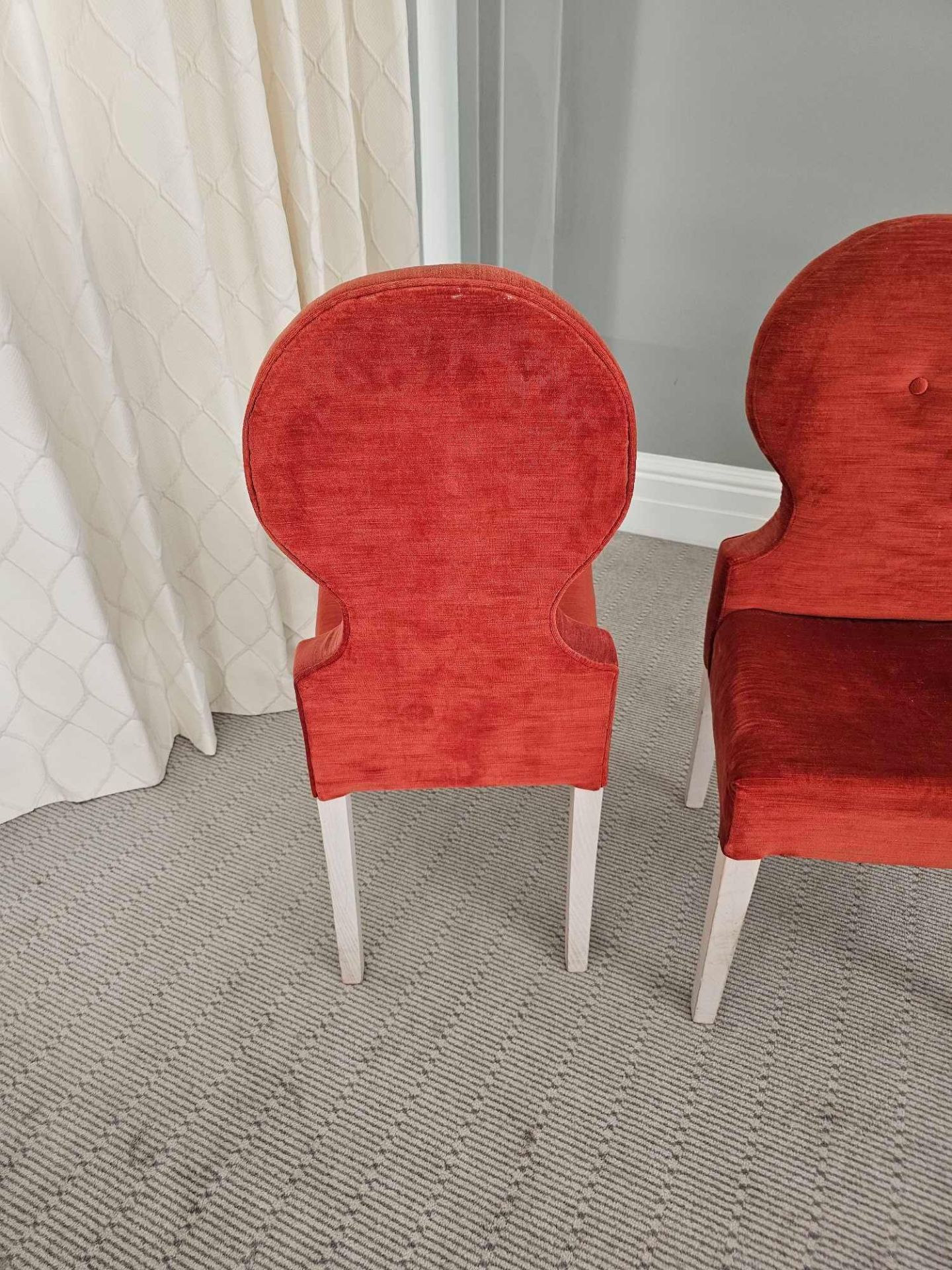 A Pair Of Chairs A Take On The Classic Spoonback Chair Features A Hardwood Frame Upholstered In A - Image 4 of 4