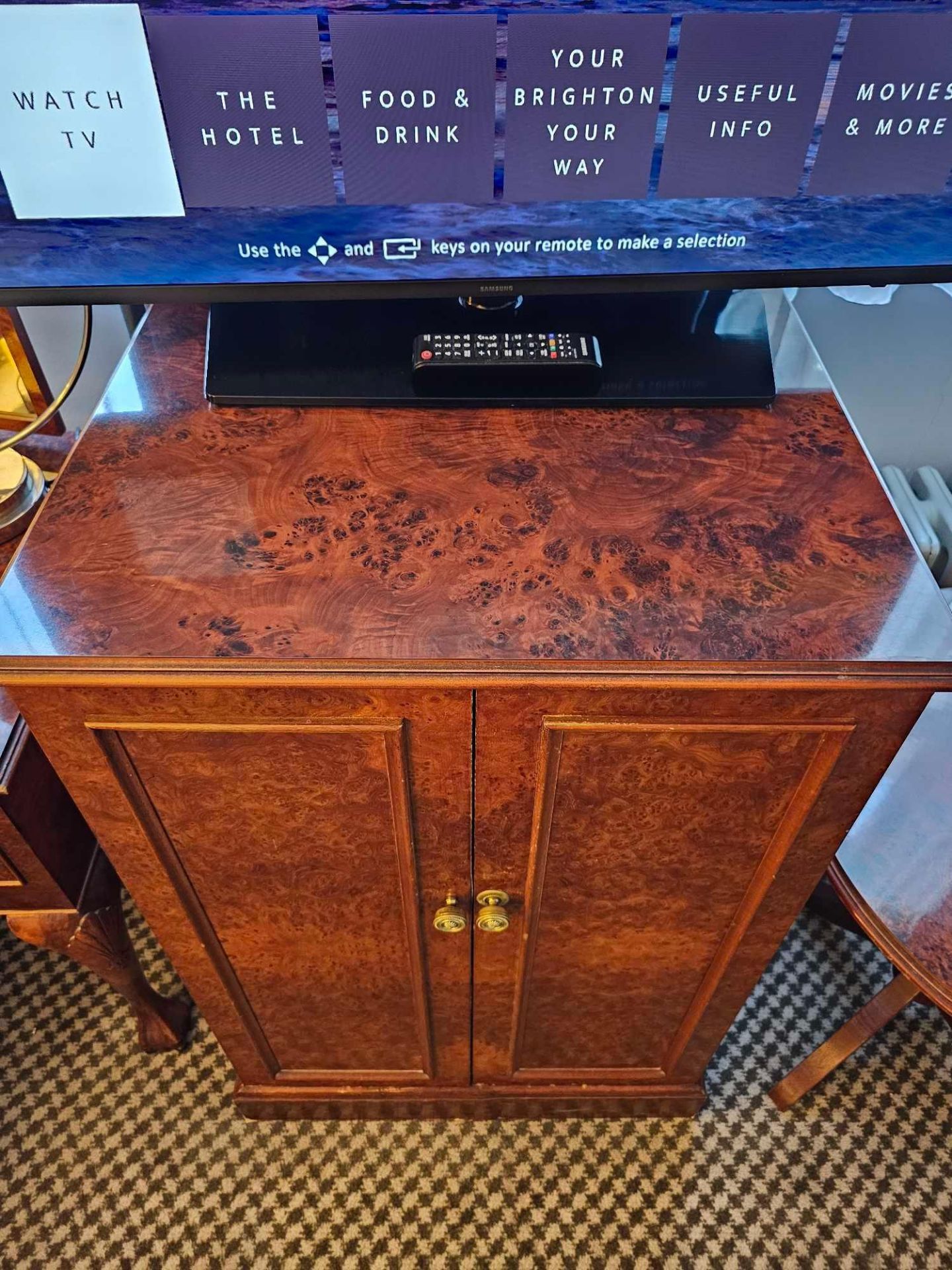 Two Door Cabinet In Burr Alder Inspired By English Design Of The Mid-18th Century, This Cabinet - Image 2 of 3