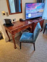 Writing Table With Two Drawers In Burr Alder Inspired By English Design Of The Mid-18th Century,