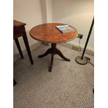 Circular Occasional Table In Burr Alder Inspired By English Design Of The Mid-18th Century The Top
