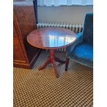 Circular Occasional Table In Burr Alder Inspired By English Design Of The Mid-18th Century The Top