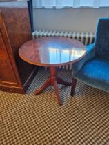 Circular Occasional Table In Burr Alder Inspired By English Design Of The Mid-18th Century The Top