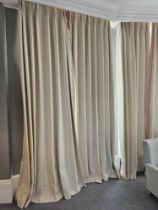 3 x pairs Drapes The Cream Drapes Are A Magnificent Addition To Any Home, Draped From Ceiling To