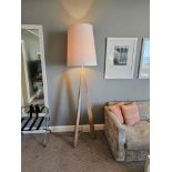 Pavillion PR Home Tri Floor Lamp The Tri Is A Large Floor Lamp Available In Natural Meh Wood The