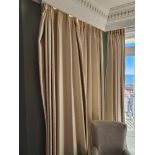 3 x Pairs Of Drapes The Cream Drapes Are A Magnificent Addition To Any Home, Draped From Ceiling