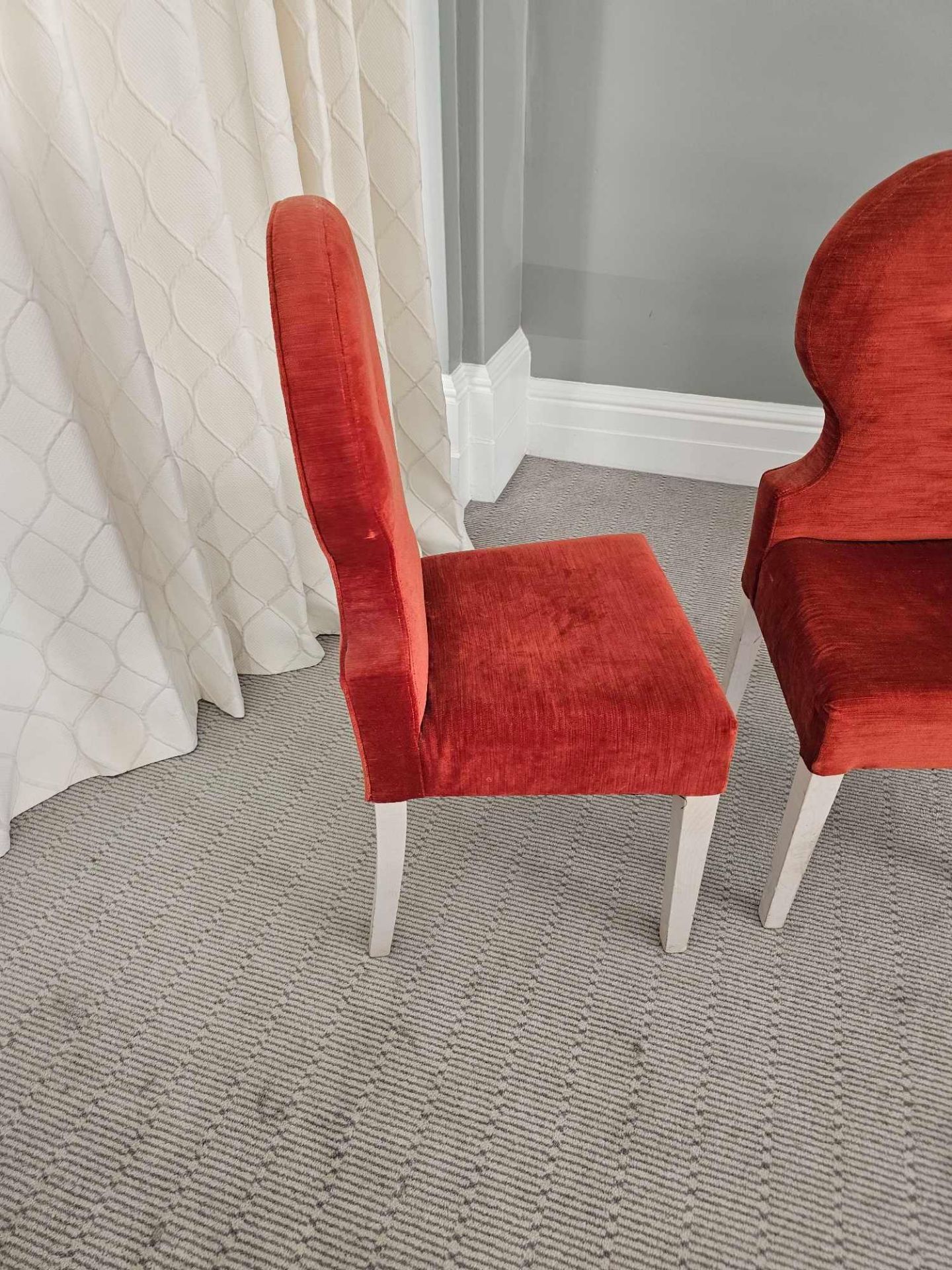 A Pair Of Chairs A Take On The Classic Spoonback Chair Features A Hardwood Frame Upholstered In A - Image 3 of 4