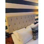 Tufted Headboard The Upholstered Off Grey Tufted Padded Headboard Is An Elegant And Sophisticated