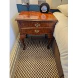 A Pair Nightstand In Burr Alder Inspired By English Design Of The Mid-18th Century, This