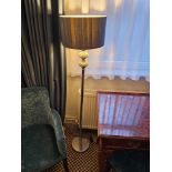 Dar Lighting Hewitt Floor Lamp Silver Mosaic Complete With Shade Model No HEW4939 150cm Tall (Loc: