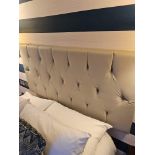Tufted Headboard The Upholstered Off Grey Tufted Padded Headboard Is An Elegant And Sophisticated