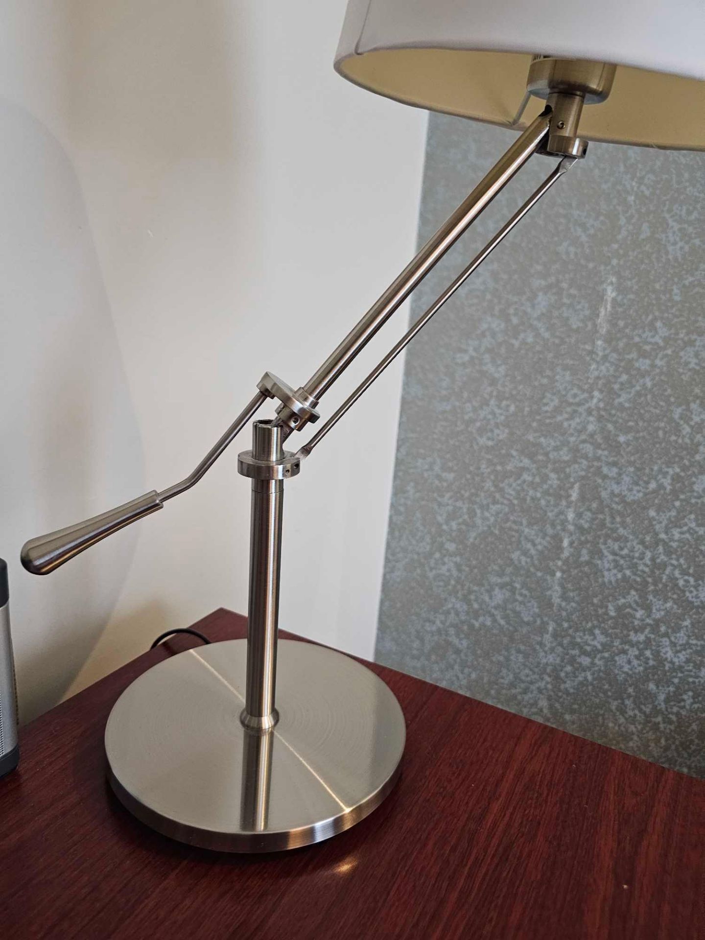 Chelsom Angle AL/52/DL/BN Table Lamp In Polished Chrome Arm Can Be Adjusted Vertically With The - Image 2 of 3