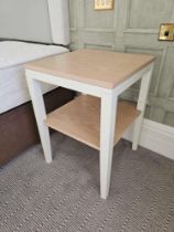 A Pair Of Side Tables A Stylish And Modern Gardenia White Painted Side Table With Undershelf, The