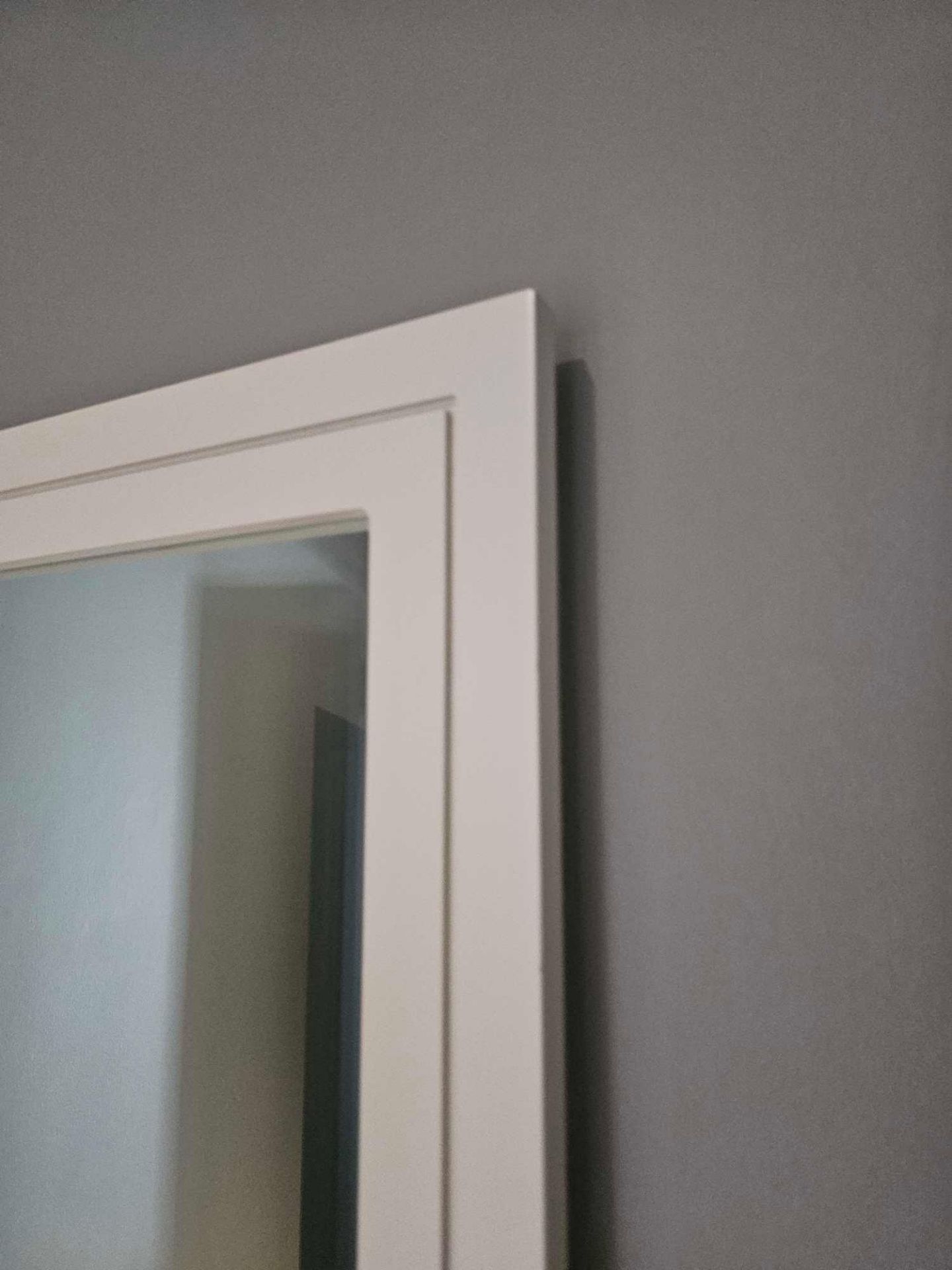 Full Height Dress Mirror A Bright White Gloss Finish On A Clean, Contemporary, Classic Design, - Image 2 of 2