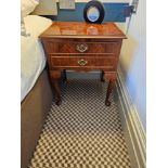 A Pair Nightstand In Burr Alder Inspired By English Design Of The Mid-18th Century, This