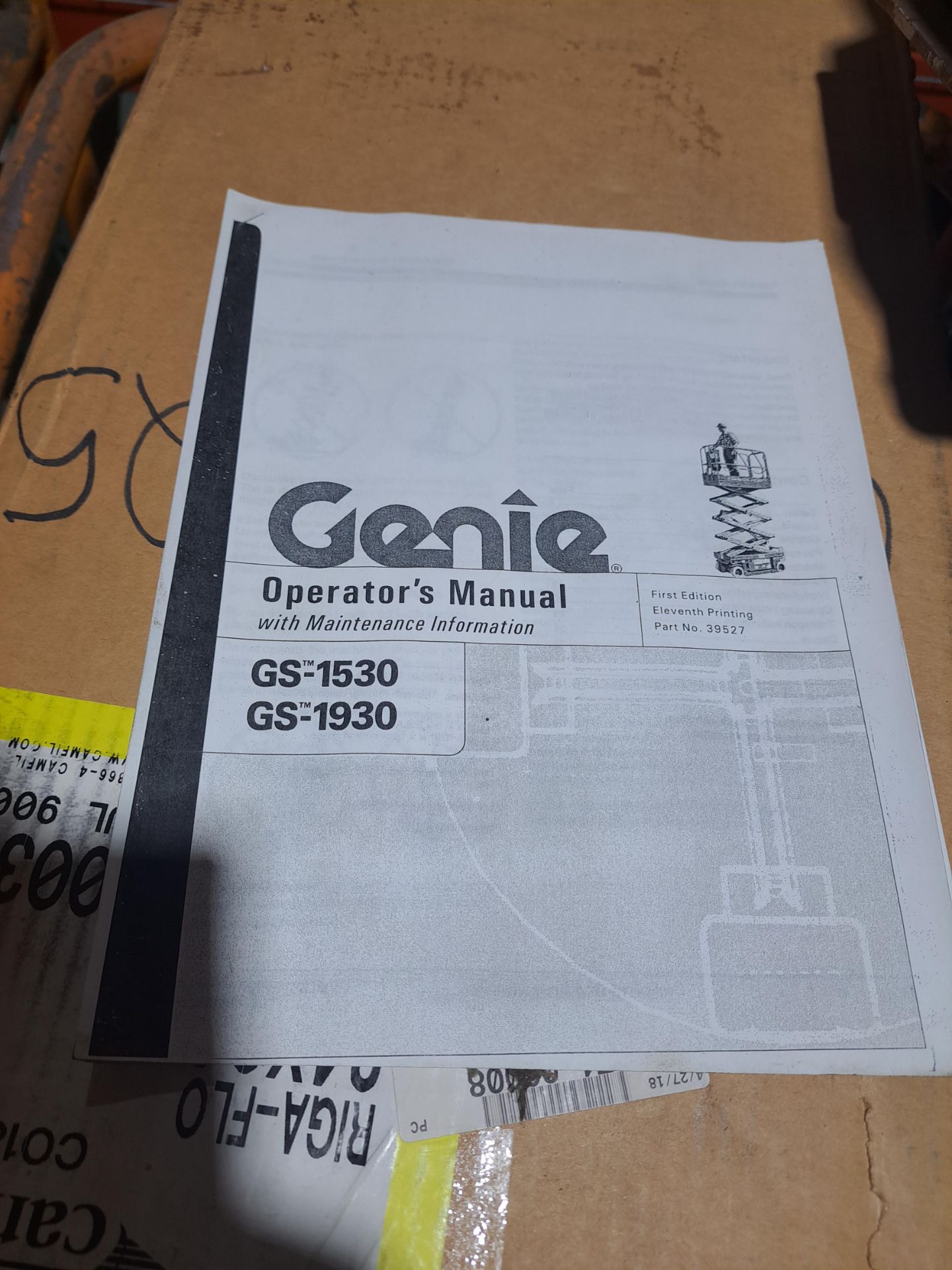 GENIE GS-1530 SCISSORS LIFT DOES NOT CHARGE NEEDS REPAIR. - Image 6 of 6