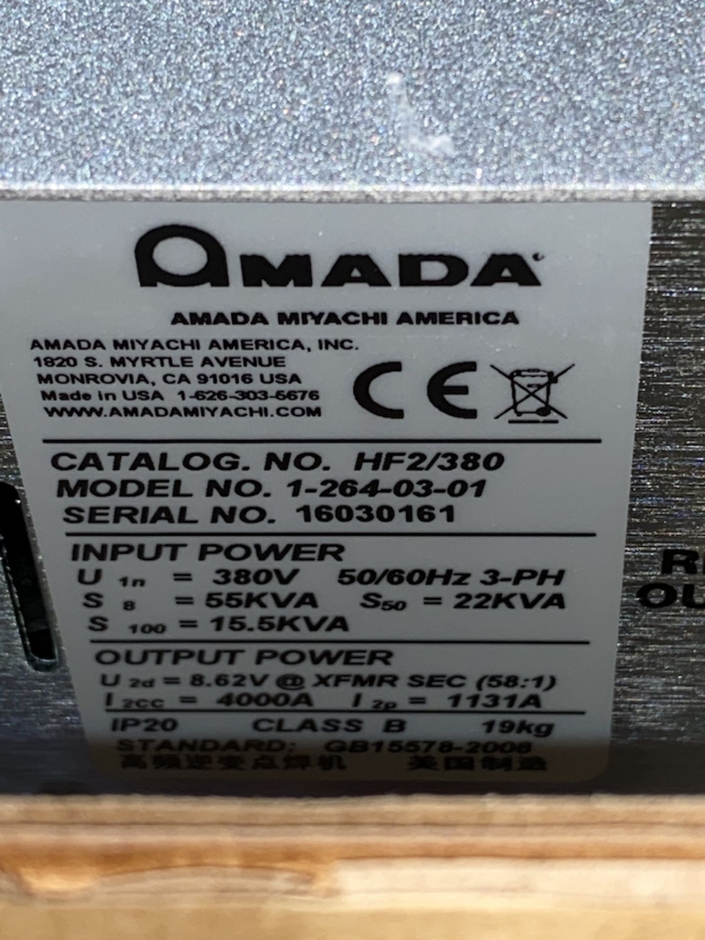 NEW IN BOX - AMADA MIYACHI HF2/380 HIGH FREQUENCY INVERTER WELDING CONTROL - Image 5 of 8
