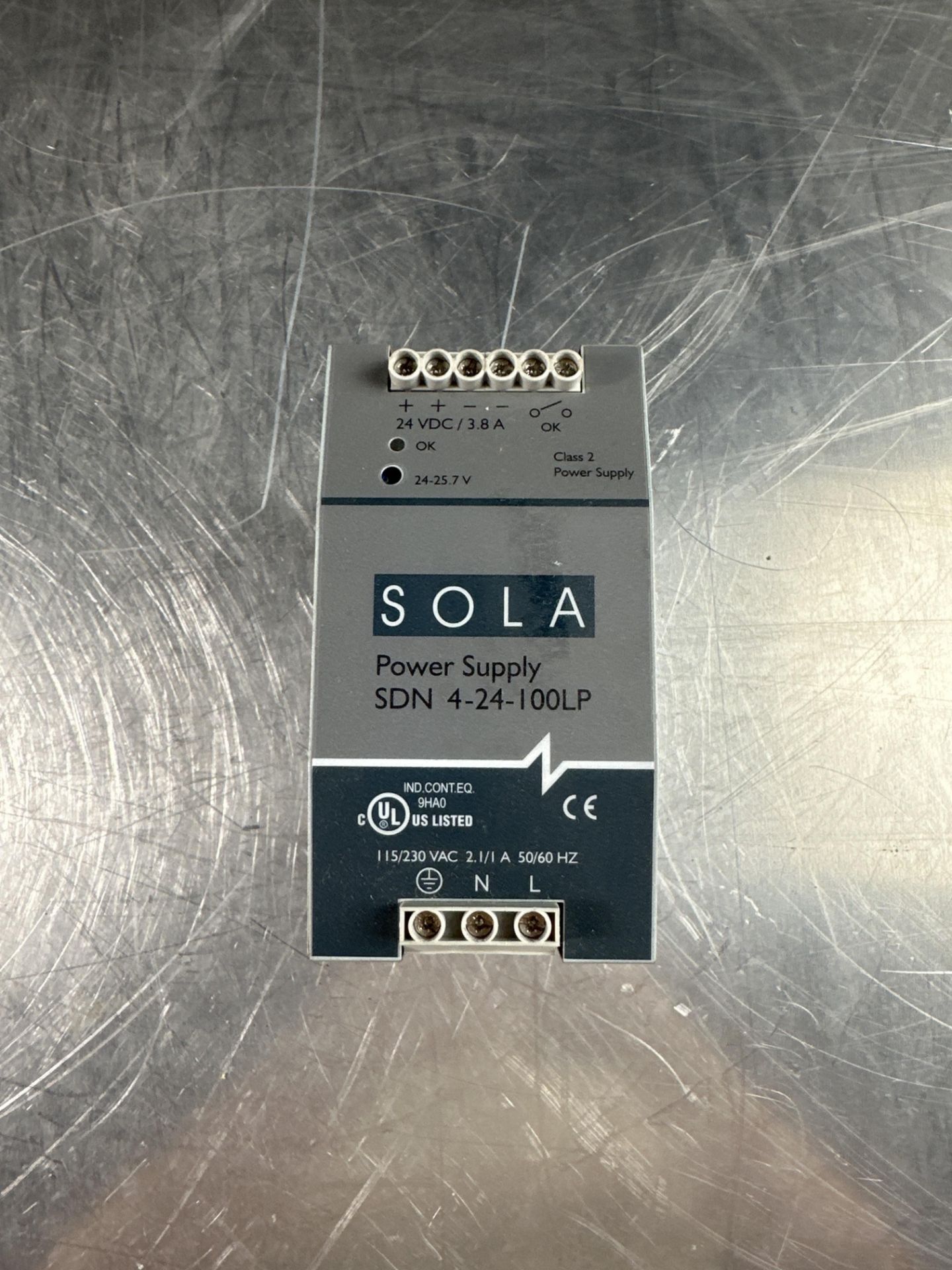 LOT OF 3 SOLA SDN 4-24-100LP 24 VDC 3.8 A POWER SUPPLIES - Image 2 of 5