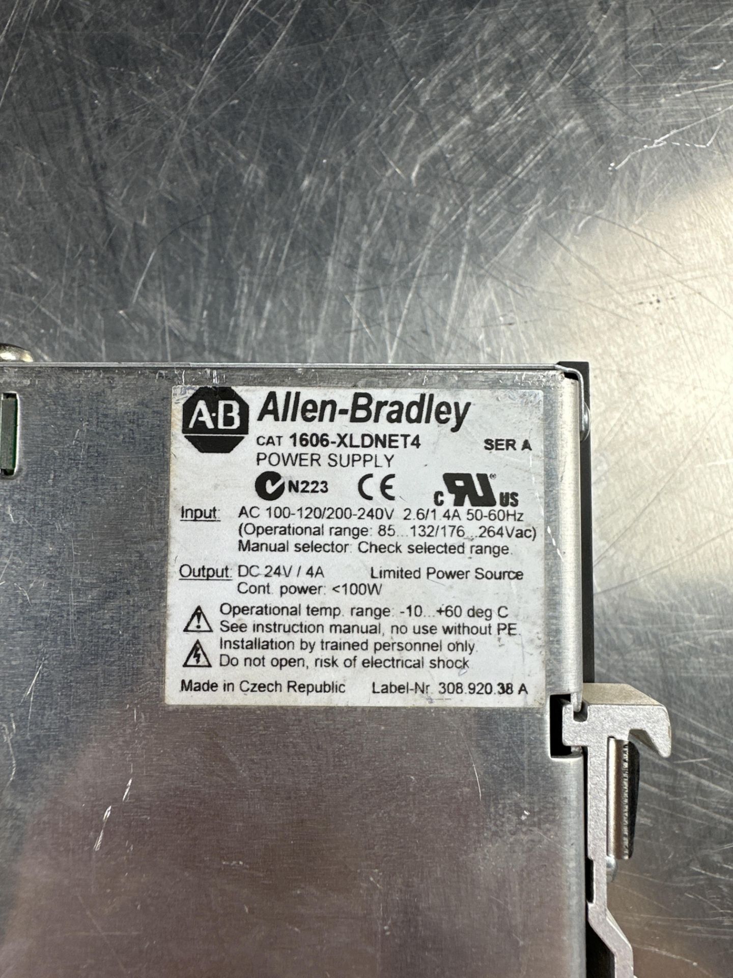 LOT OF 4 ALLEN BRADLEY 1606-XLDNET4 DIN RAIL POWER SUPPLIES - Image 5 of 5