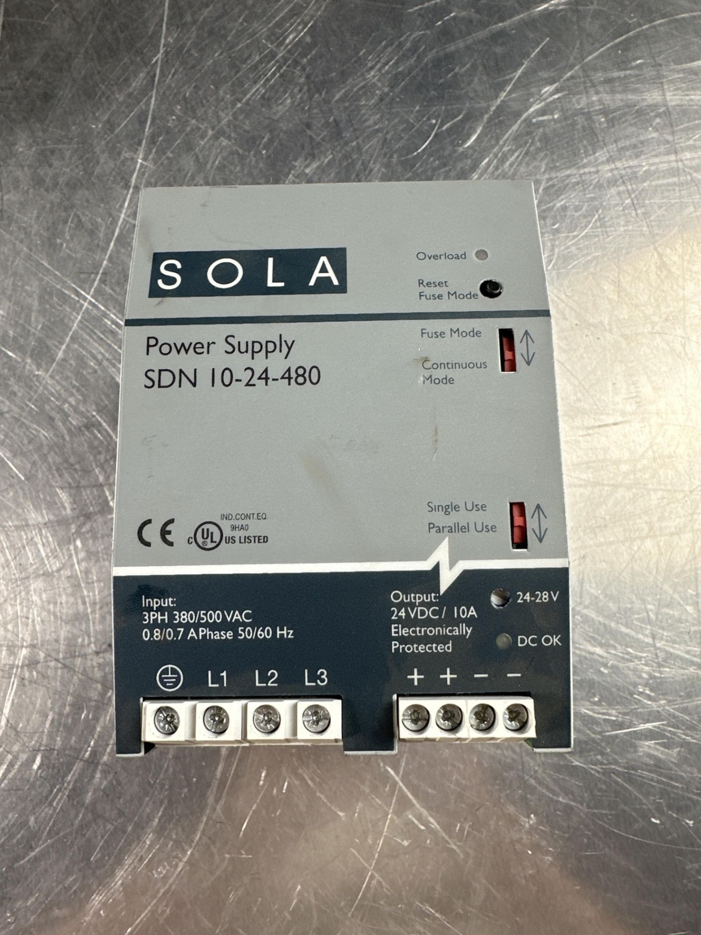 LOT OF 6 MISC SOLA POWER SUPPLIES - Image 4 of 7