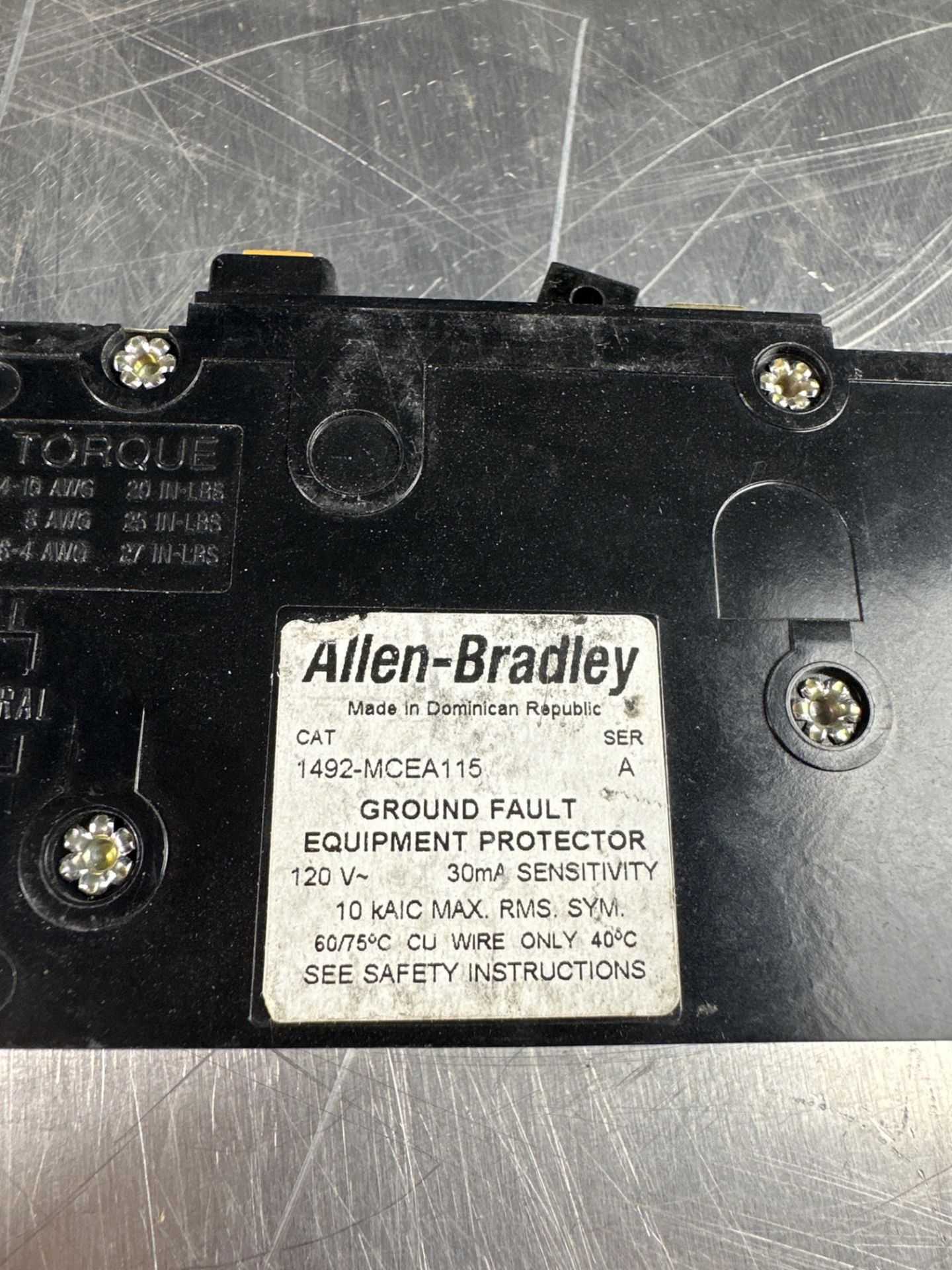 LOT OF 7 ALLEN BRADLEY 1492-MCEA115 MINI CIRCUIT BREAKER - Image 4 of 4