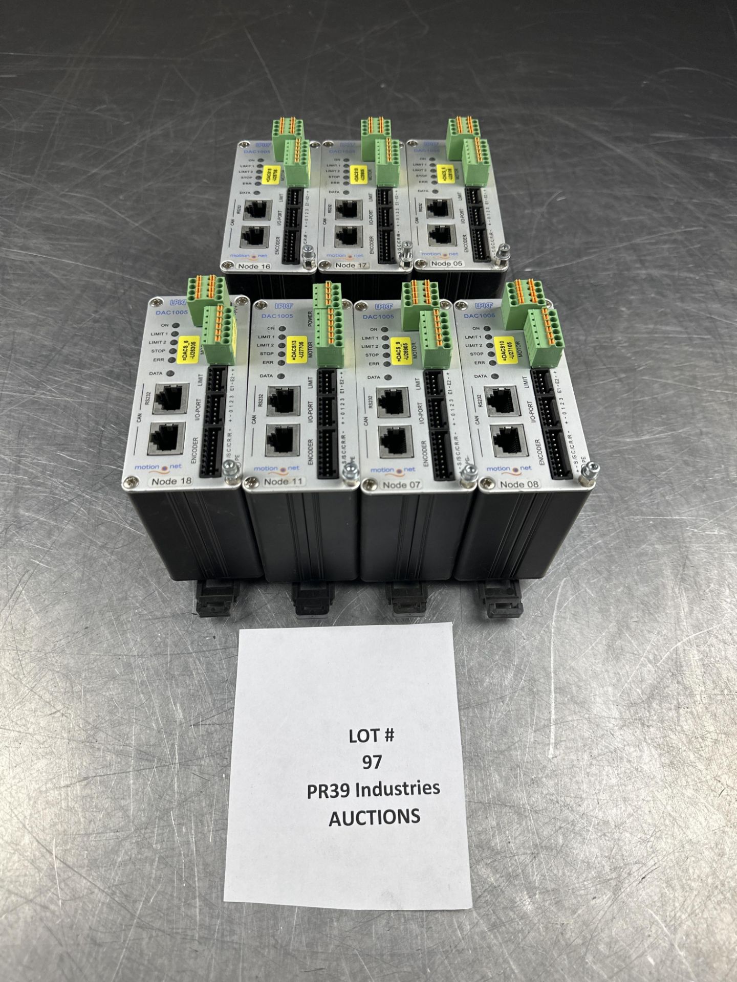 LOT OF 7 LPKF DAC1005-R AXIS CONTROLLER MOTION NET