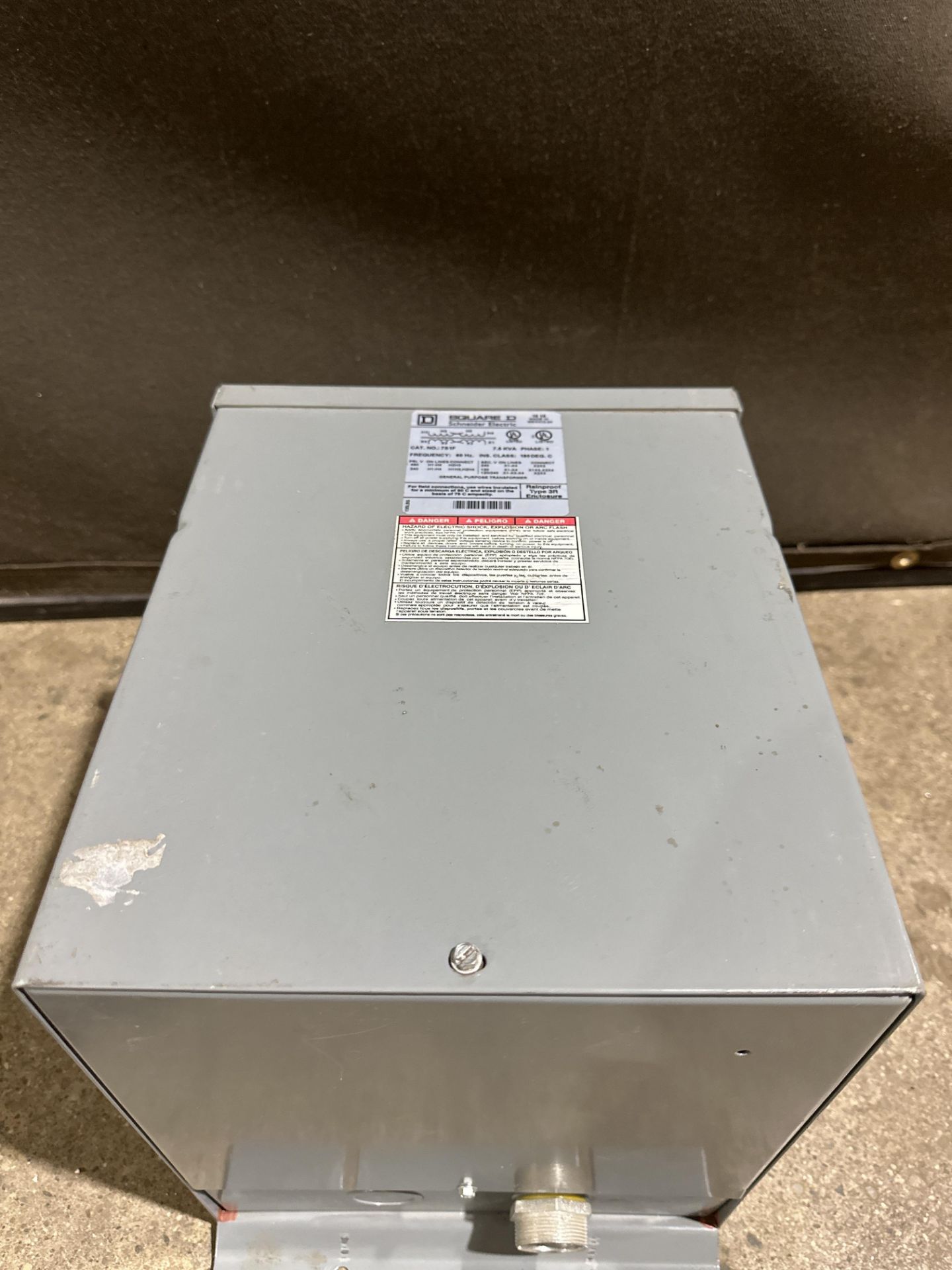 SQUARE D 7S1F TRANSFORMER 240/480 PRIMARY 120/240 SECONDARY 7.5 KVA - Image 3 of 4