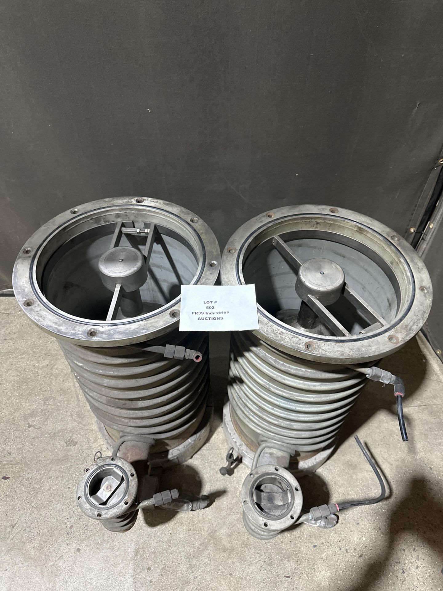 LOT OF 2 EDWARDS E012 VACUUM DIFFUSION PUMPS