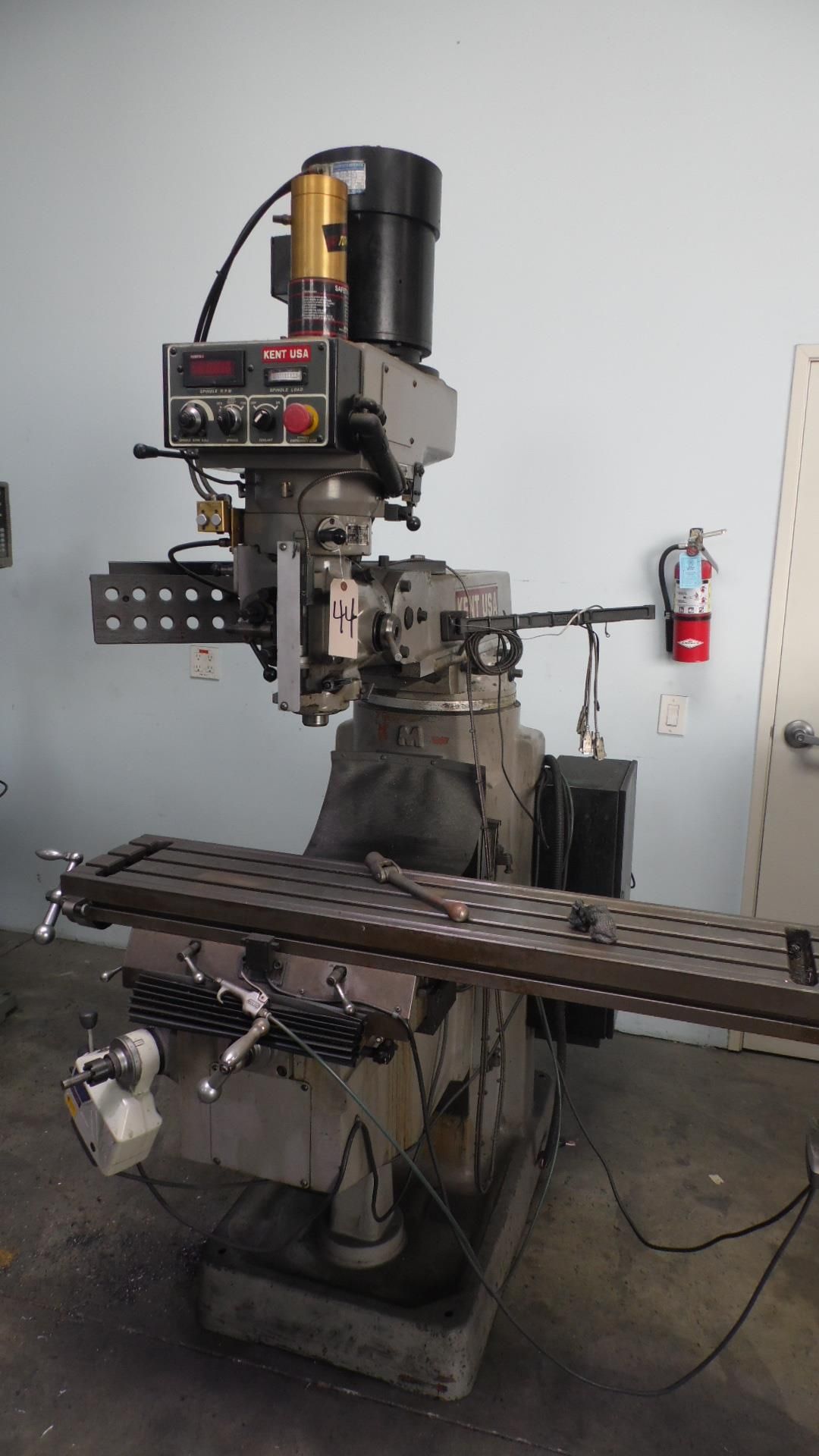 KENT MILLING MACHINE w/ PF & DRO + 9" X 54" TABLE