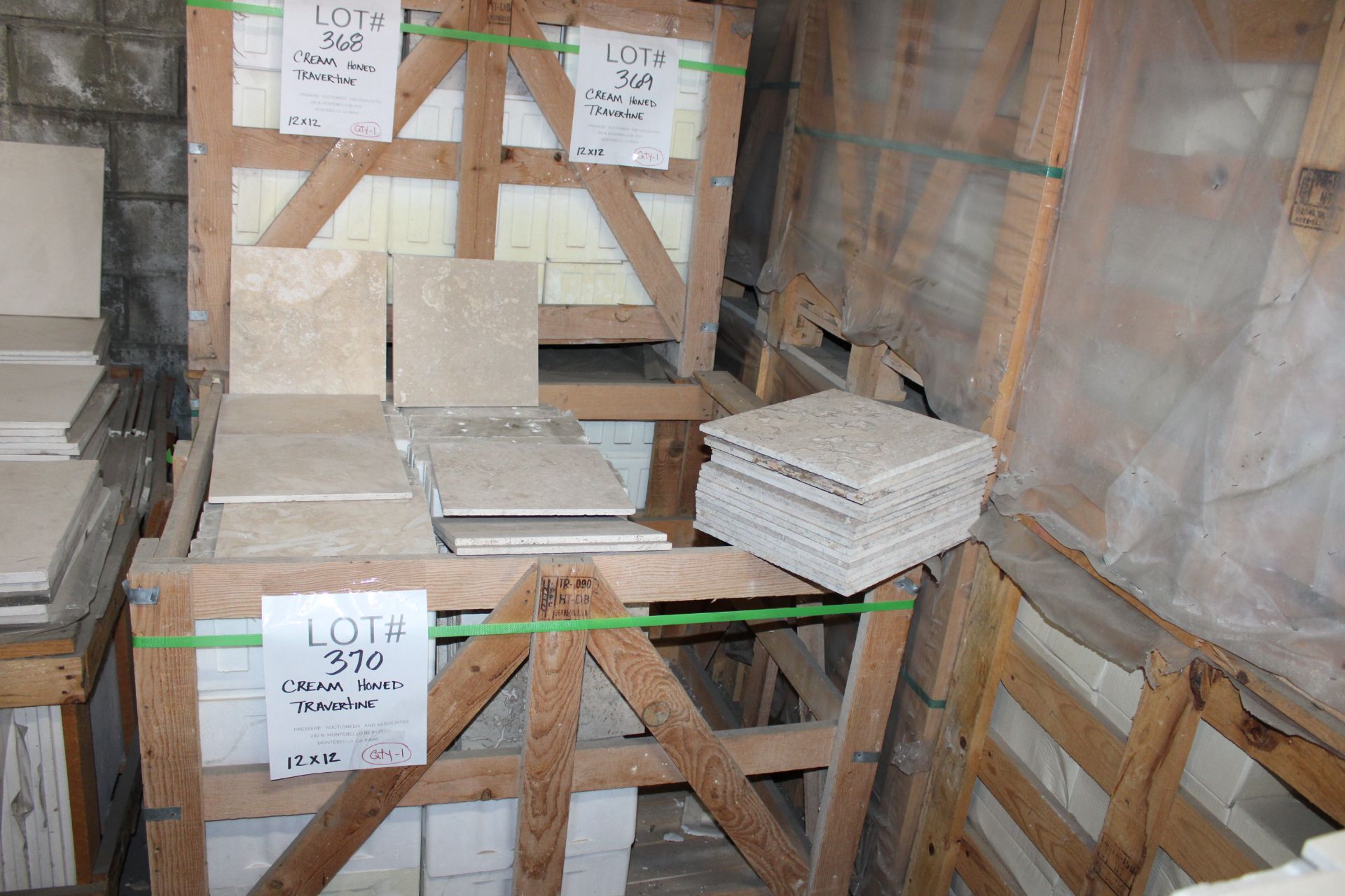 CREAM HONED TRAVERTINE **360 SQ.FT. @ $1.00**