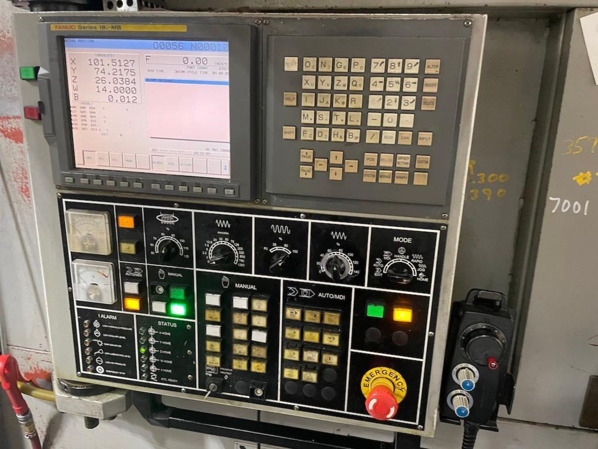 Awea BL4024S CNC Table Type Horizontal Boring Mill, Fanuc 18i-MB CNC, 4.7" Spindle Diameter, Travels - Image 4 of 16