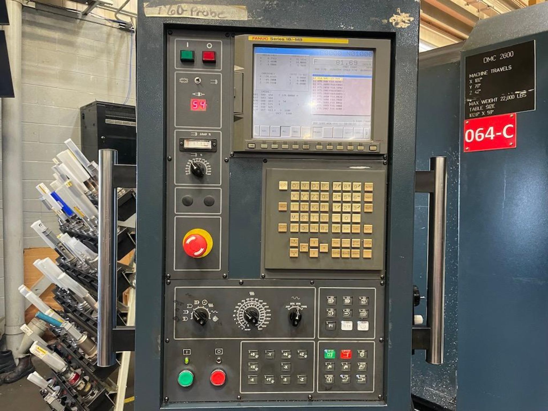 Johnford DMC-2600SH High Speed CNC Double Column Vertical Machining Center, Fanuc 18iMB CNC Control, - Image 4 of 16