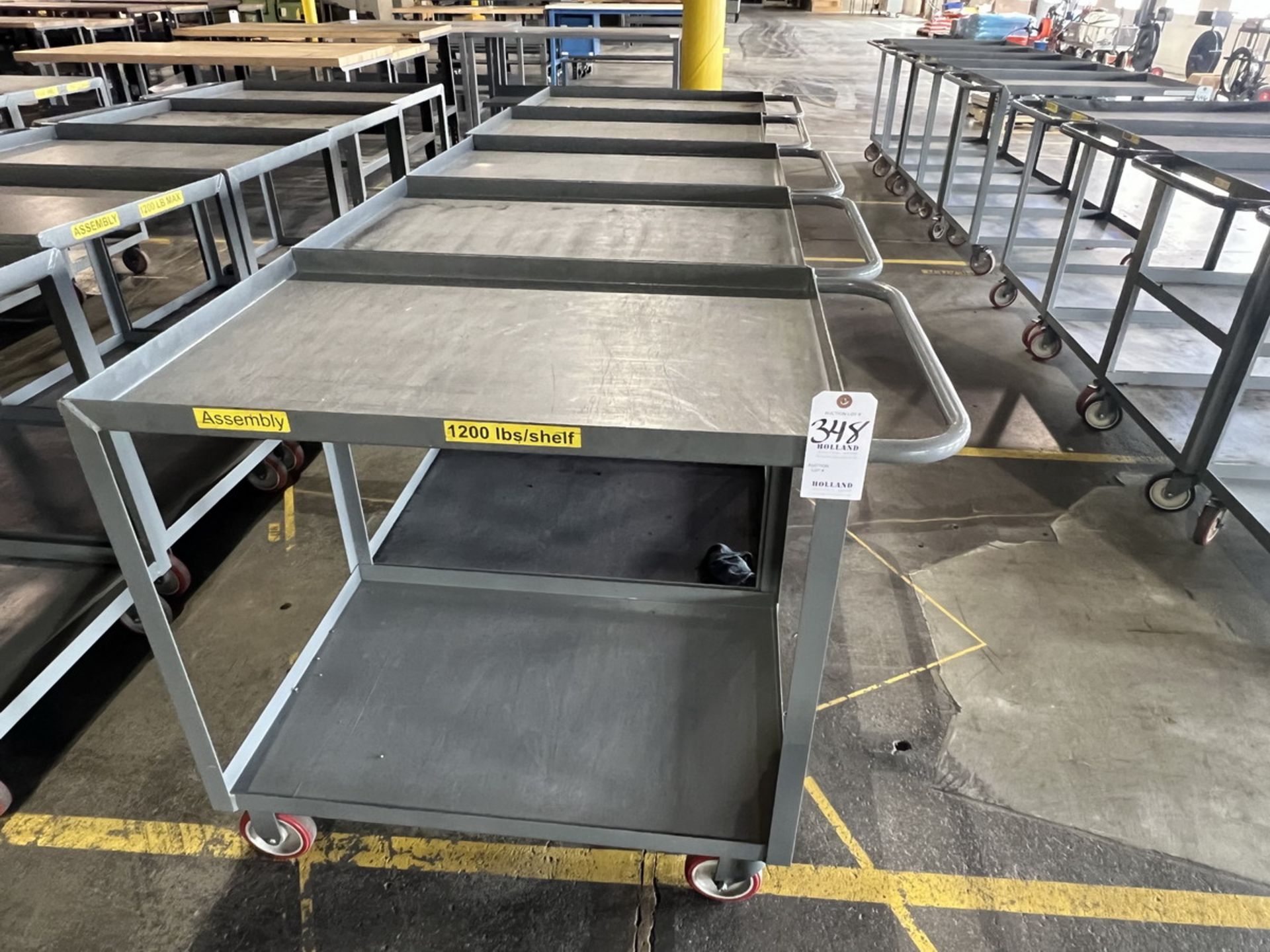 (5) Little Giant 36"x24" Steel Shop Carts