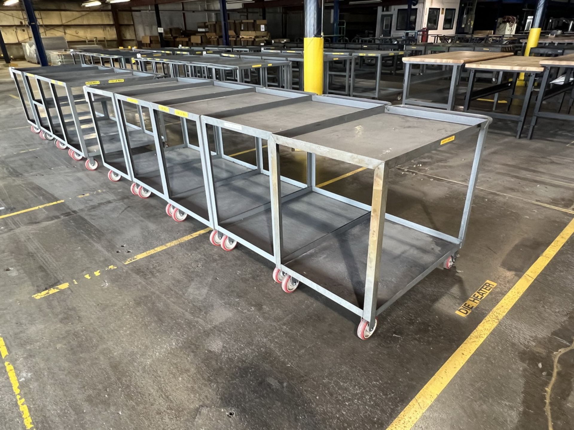 (5) Little Giant 36"x24" Steel Shop Carts - Image 3 of 3