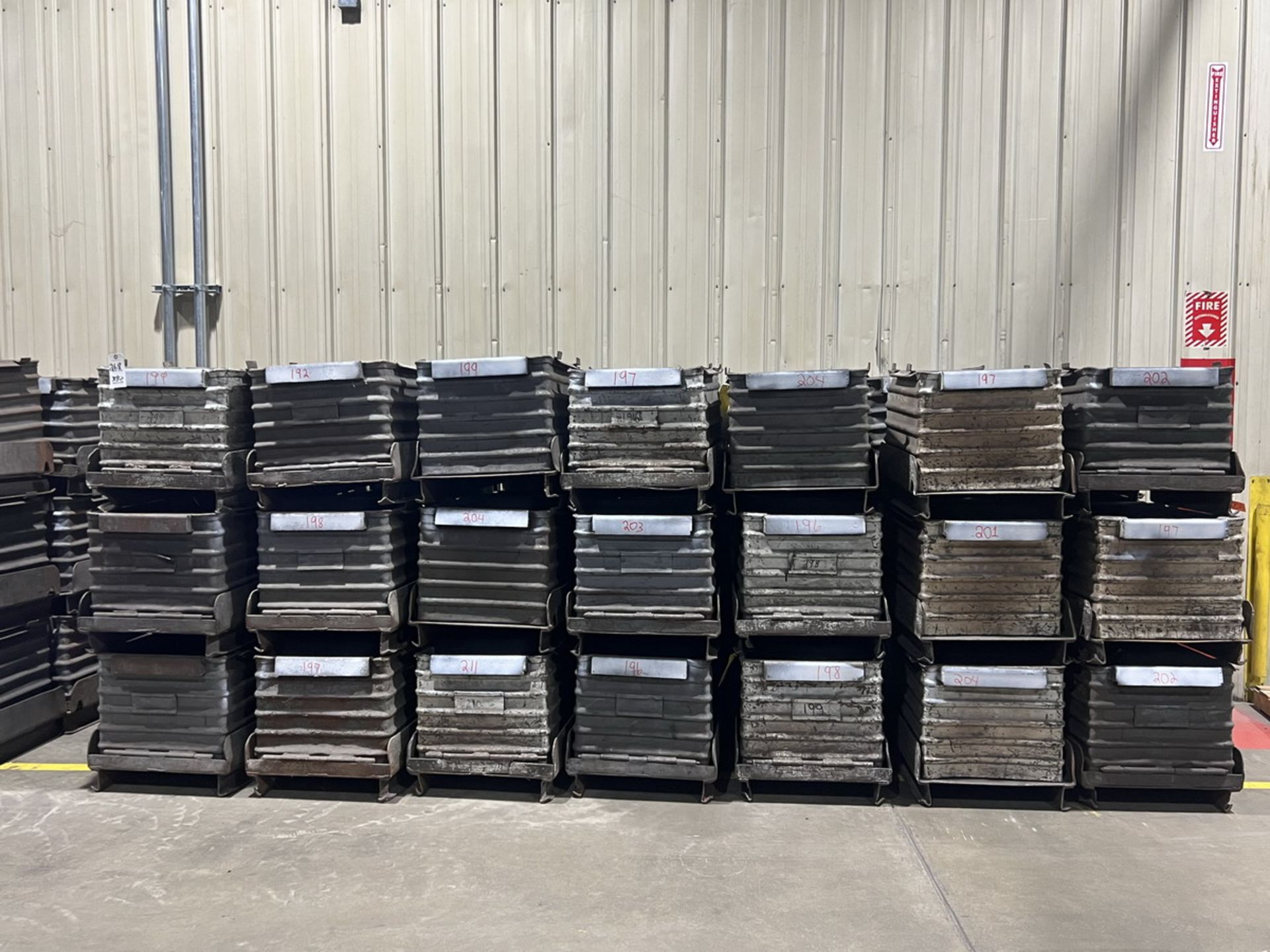 (42) 28"x20"x18" Steel Bins