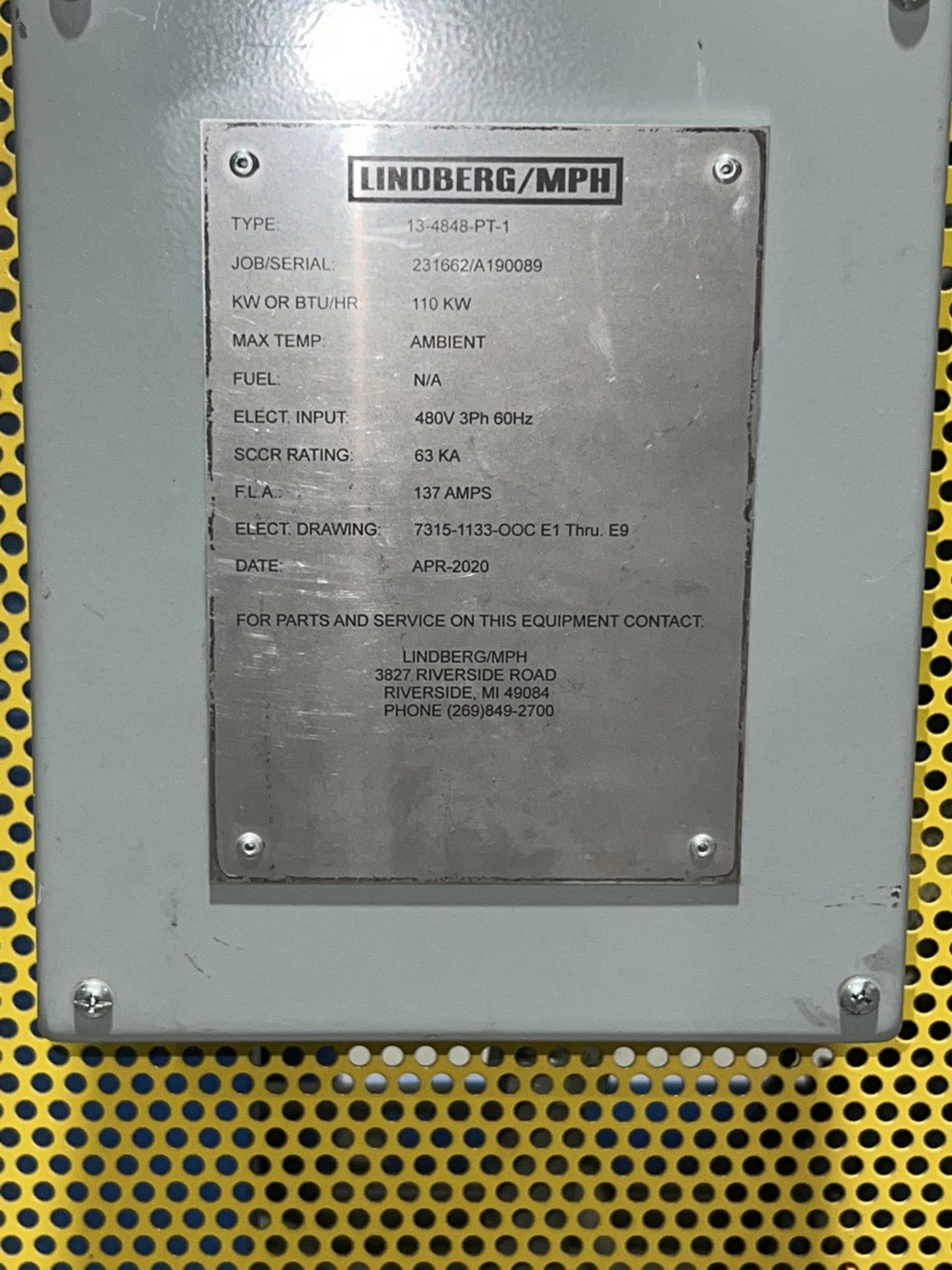2020 Lindburg/MPH 11-RO-484848-18AF Electric Annealing Furnace - Image 14 of 18