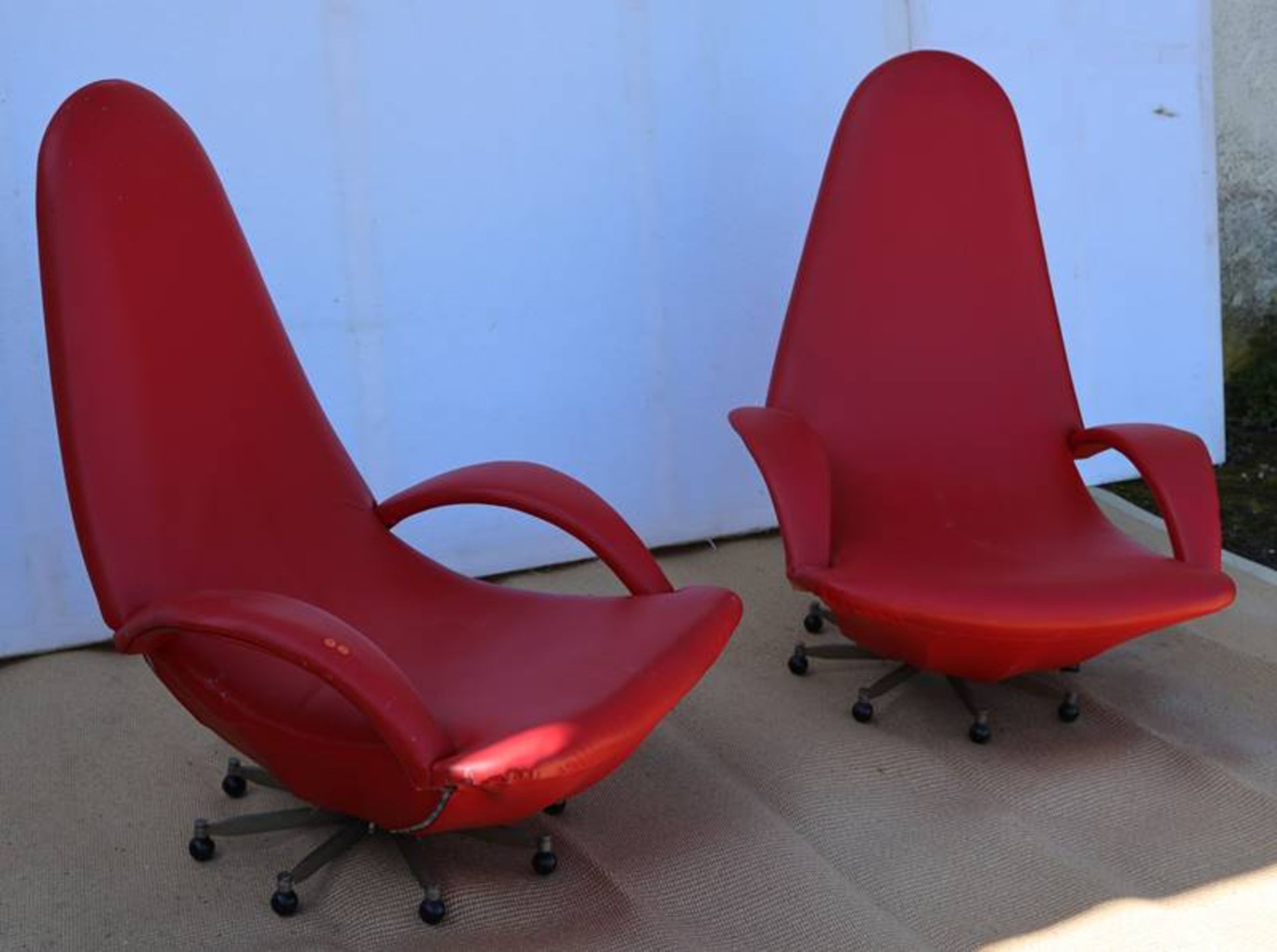 Pair of design armchairs - Image 3 of 10