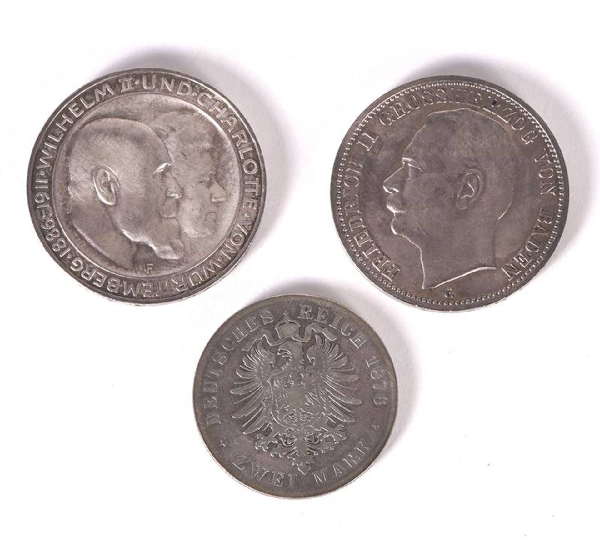 Drei Münzen Kaiserreich - Bild 2 aus 2