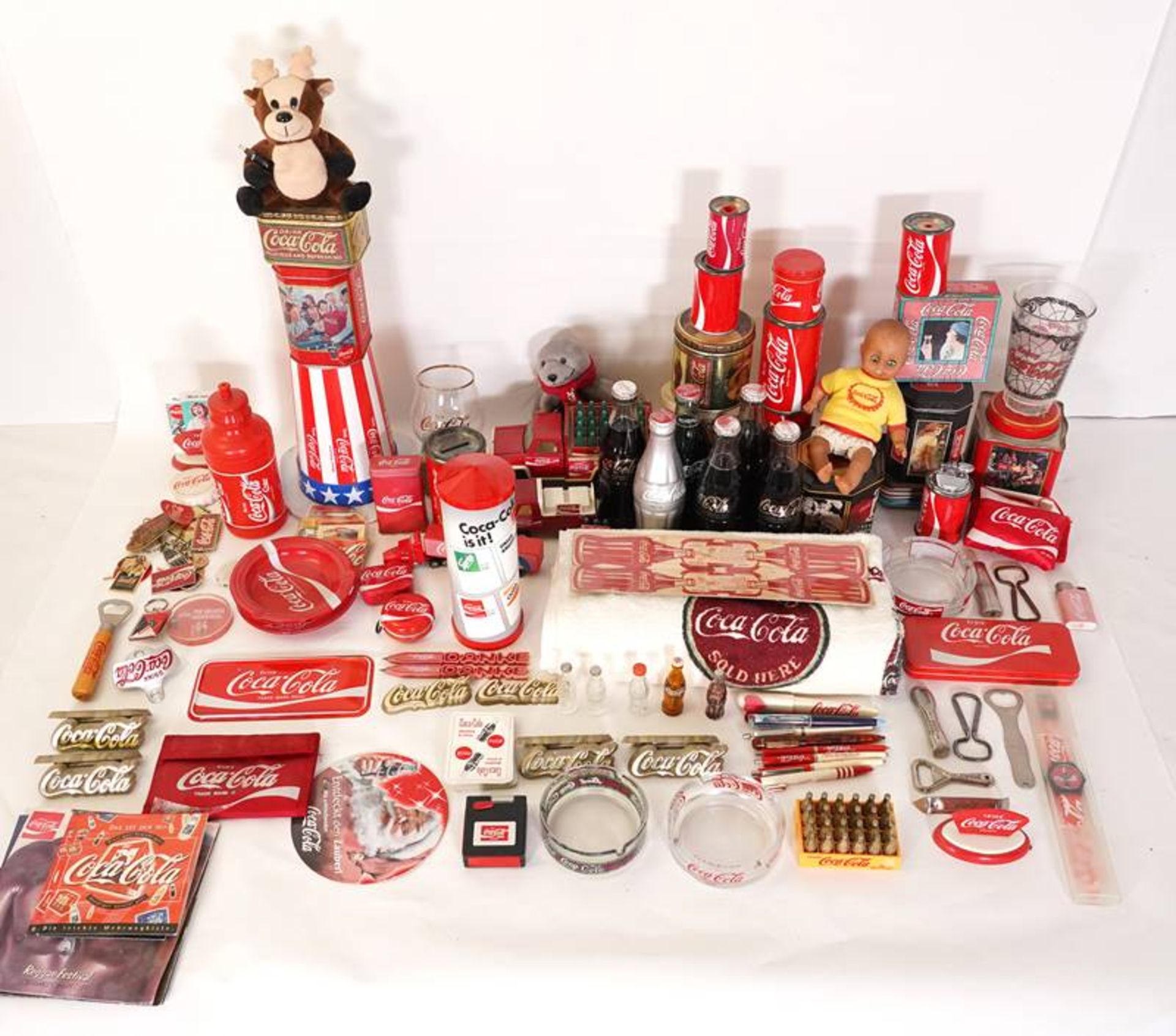 Convolute of Coca-Cola promotional items