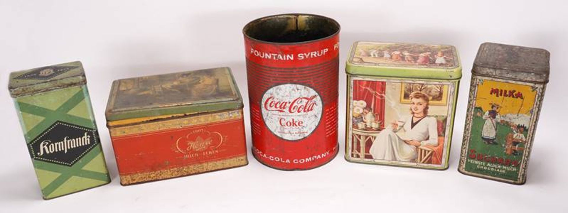 Convolute tin cans - Image 2 of 3