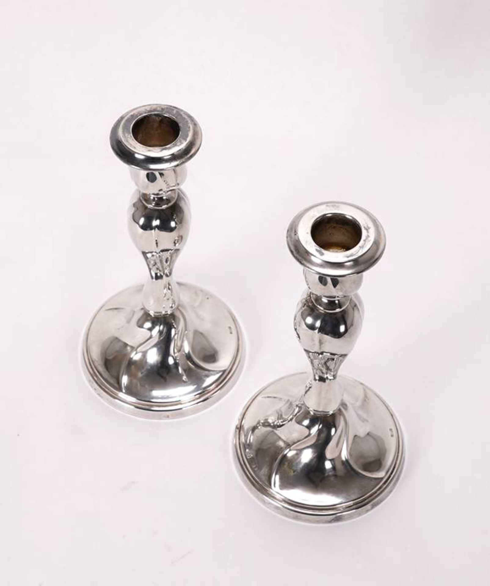 Pair of baroque candlesticks - Image 2 of 4