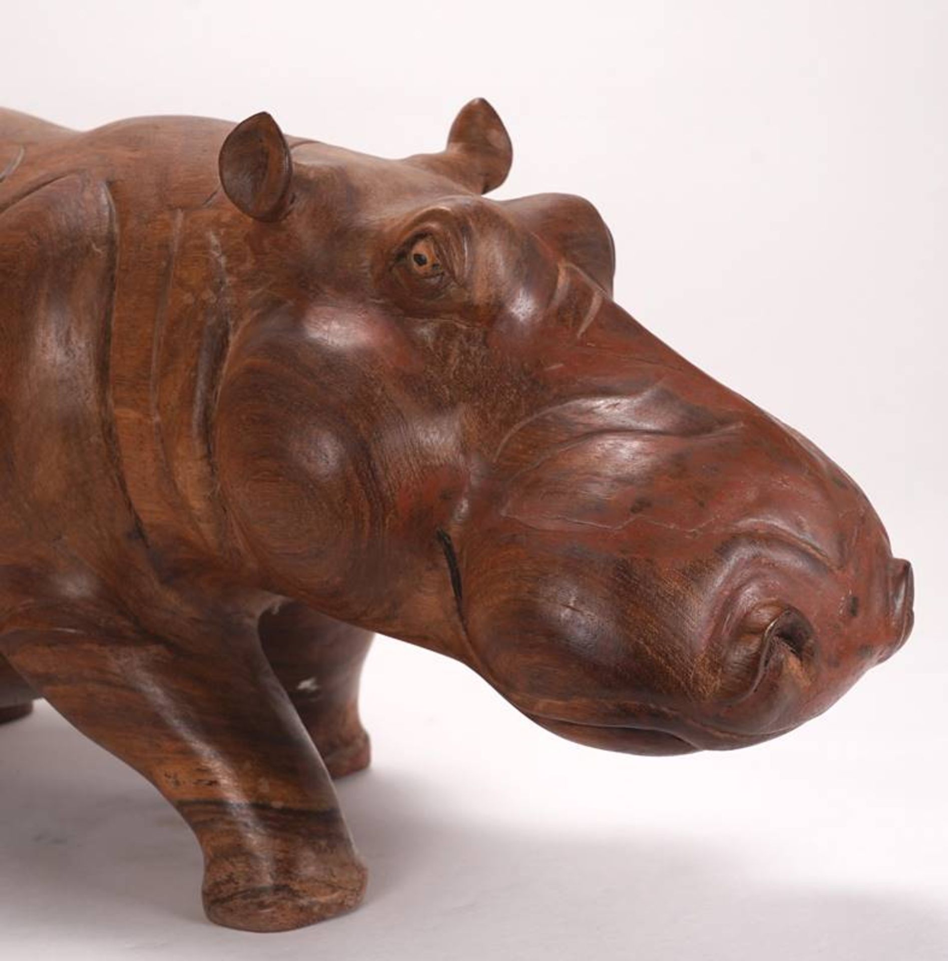 Large hippo figurine - Image 3 of 5